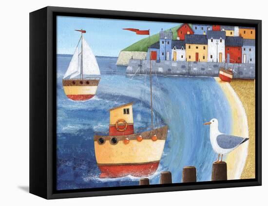 Seagull Lookout-Peter Adderley-Framed Stretched Canvas