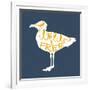 Seagull Silhouette and Lettering-TashaNatasha-Framed Art Print