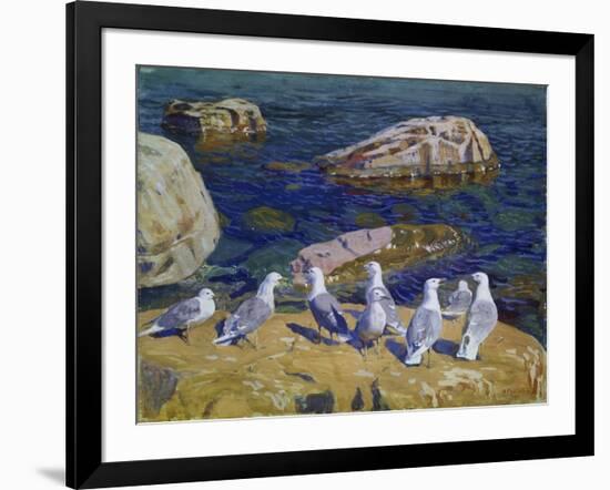 Seagulls, 1910-Arkadi Rylow-Framed Giclee Print