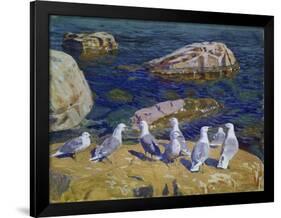 Seagulls, 1910-Arkadi Rylow-Framed Giclee Print