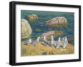 Seagulls, 1910-Arkadij Aleksandrovic Rylov-Framed Giclee Print