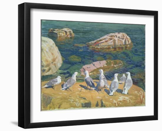 Seagulls, 1910-Arkadij Aleksandrovic Rylov-Framed Giclee Print