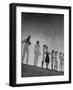 Seagulls Flying Above Group of Sailors and Waves-Alfred Eisenstaedt-Framed Photographic Print