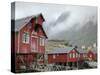 Seagulls Nesting on a Warehouse, Moskenesoya, Lofoten Islands, Norway, Scandinavia-Gary Cook-Stretched Canvas