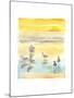 Seagulls on Beach, 2014-John Keeling-Mounted Giclee Print