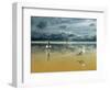 Seagulls on the Beach-Carlos Casamayor-Framed Giclee Print