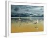 Seagulls on the Beach-Carlos Casamayor-Framed Giclee Print