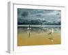 Seagulls on the Beach-Carlos Casamayor-Framed Giclee Print