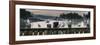 Seagulls on wharf at marina, Tofino, Vancouver Island, British Columbia, Canada-null-Framed Photographic Print