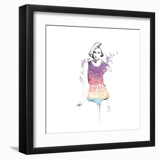 Seagulls-Manuel Rebollo-Framed Art Print