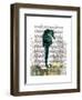 SeaHorse and Sea Urchins-Fab Funky-Framed Art Print