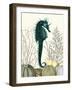 SeaHorse and Sea Urchins-Fab Funky-Framed Art Print