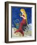 Seahorse Collector Mermaid-sylvia pimental-Framed Art Print