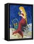 Seahorse Collector Mermaid-sylvia pimental-Framed Stretched Canvas