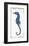 Seahorse in Blue II-Sparx Studio-Framed Art Print