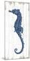 Seahorse in Blue II-Sparx Studio-Mounted Art Print