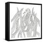 Seahorse In The Forest-Pam Varacek-Framed Stretched Canvas