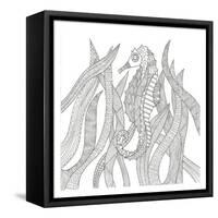 Seahorse In The Forest-Pam Varacek-Framed Stretched Canvas