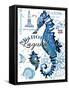 Seahorse Laguna-Julie Paton-Framed Stretched Canvas