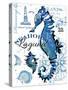 Seahorse Laguna-Julie Paton-Stretched Canvas