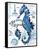 Seahorse Laguna-Julie Paton-Framed Stretched Canvas