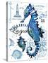 Seahorse Laguna-Julie Paton-Stretched Canvas