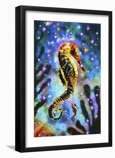 Seahorse LII-Fernando Palma-Framed Premium Giclee Print