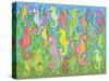 Seahorse Rainbow Dream-Mark Frost-Stretched Canvas