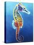 Seahorse - Rainbow-Dawgart-Stretched Canvas