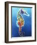 Seahorse - Rainbow-Dawgart-Framed Giclee Print
