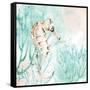 Seahorse Swim-Kimberly Allen-Framed Stretched Canvas