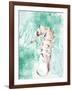 Seahorse Swimming-Kimberly Allen-Framed Art Print