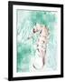 Seahorse Swimming-Kimberly Allen-Framed Art Print