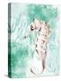 Seahorse Swimming-Kimberly Allen-Stretched Canvas