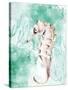 Seahorse Swimming-Kimberly Allen-Stretched Canvas