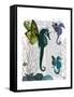 Seahorse Trio with Wings-Fab Funky-Framed Stretched Canvas