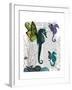 Seahorse Trio with Wings-Fab Funky-Framed Art Print