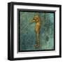 Seahorse-John Golden-Framed Art Print