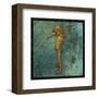 Seahorse-John W^ Golden-Framed Art Print