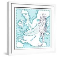 Seahorse-The Saturday Evening Post-Framed Giclee Print