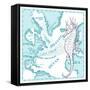 Seahorse-The Saturday Evening Post-Framed Stretched Canvas