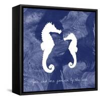 Seahorse-Erin Clark-Framed Stretched Canvas