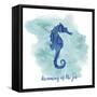 Seahorse-Erin Clark-Framed Stretched Canvas