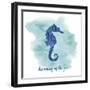 Seahorse-Erin Clark-Framed Giclee Print