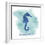 Seahorse-Erin Clark-Framed Giclee Print