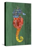 Seahorse-Design Turnpike-Stretched Canvas