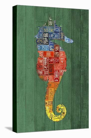 Seahorse-Design Turnpike-Stretched Canvas