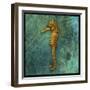 Seahorse-John W Golden-Framed Premium Giclee Print