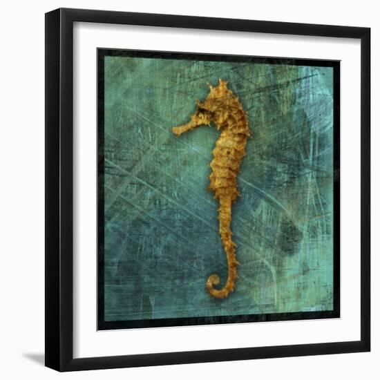 Seahorse-John W Golden-Framed Premium Giclee Print