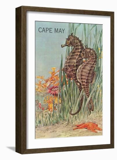 Seahorses, Cape May-null-Framed Art Print